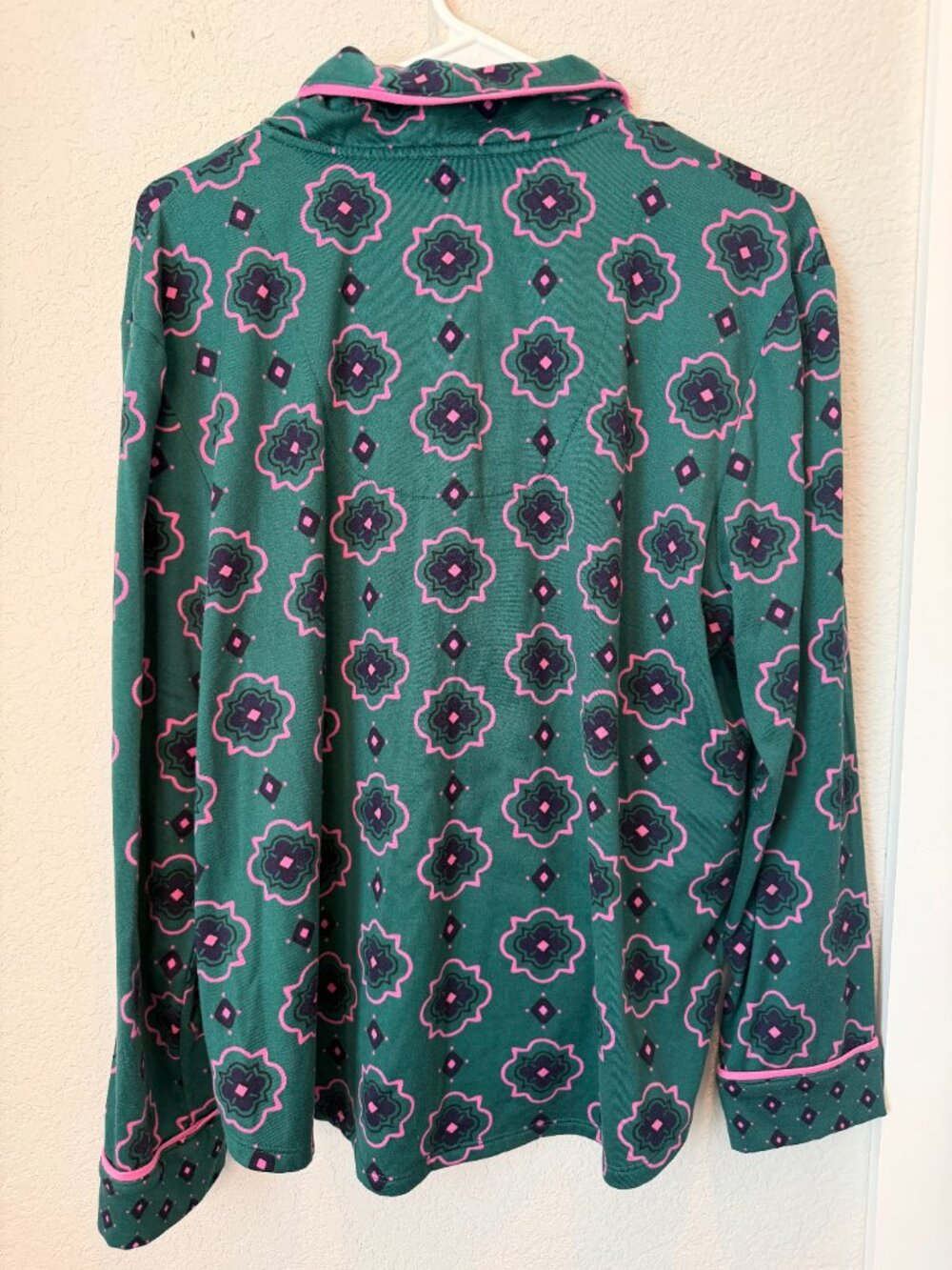Room Service Green Pink Pajama Set Size XL - Picture 6 of 11